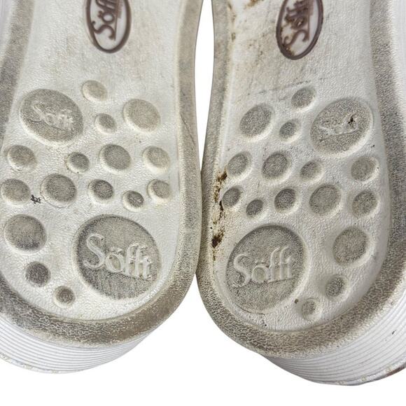 Sofft Somers II Taupe Leather Perforated Mules Slip On Sneakers Shoes Womens 8 - Picture 14 of 16